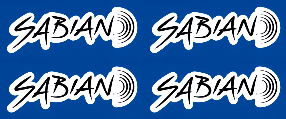 Sabian drum cymbals musician vinyl stickers 150mm