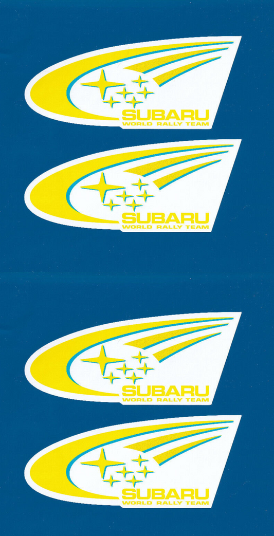 Subaru race rally team btcc vinyl stickers 150mm