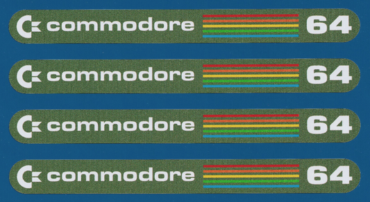 Commodore 64 Vintage Retro Computer System Game Vinyl Stickers 150mm