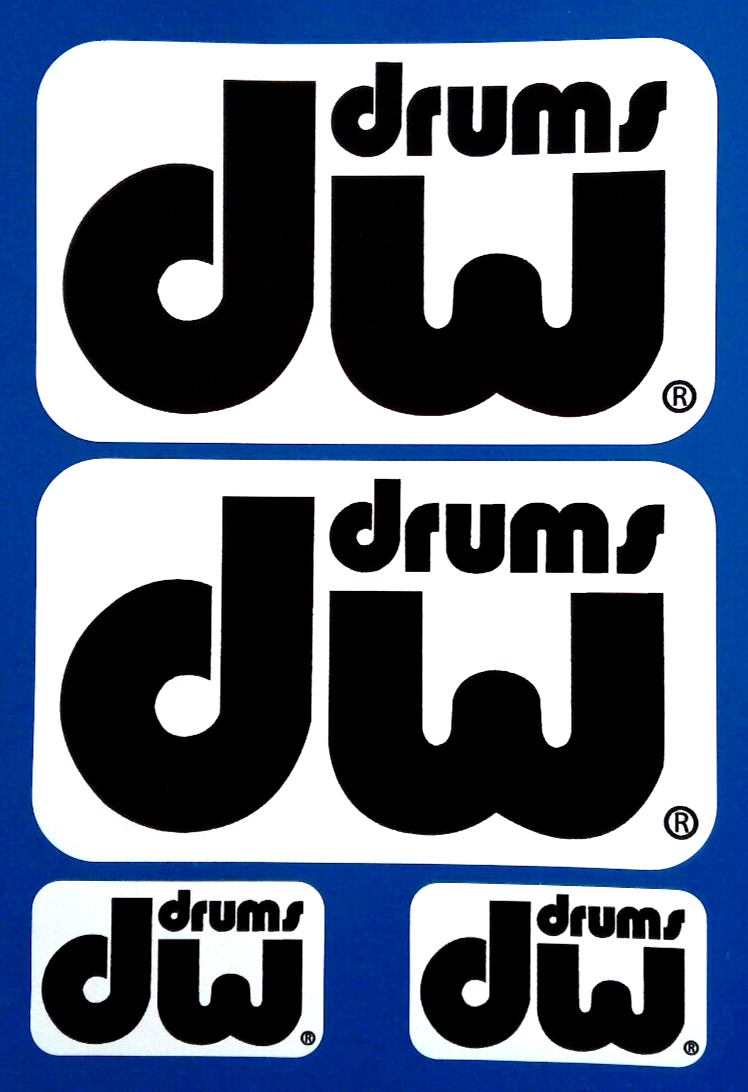 DW Drums Vinyl Stickers 140mm set