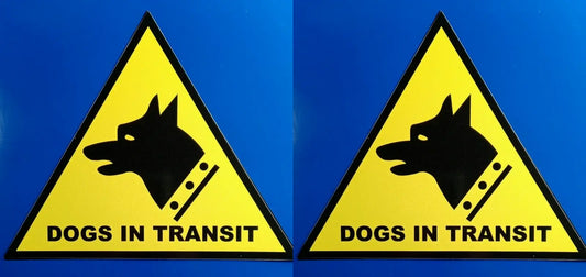 Dogs In Transit Magnetic Signs K9 Dog Warning Transit 200mm