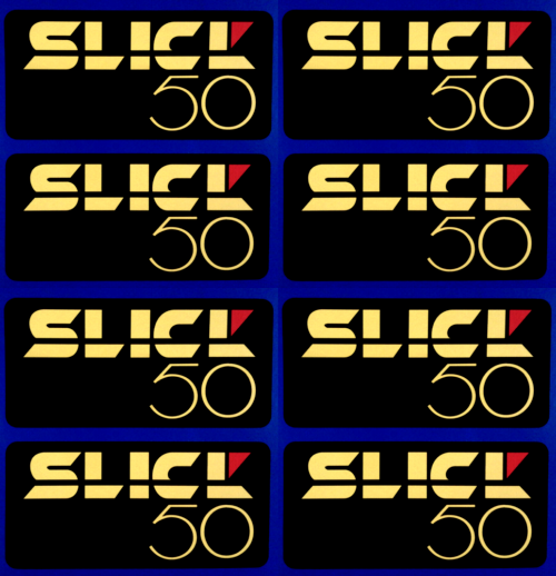 Slick 50 Motor Oil Car Race Rally Vinyl Stickers 100mm