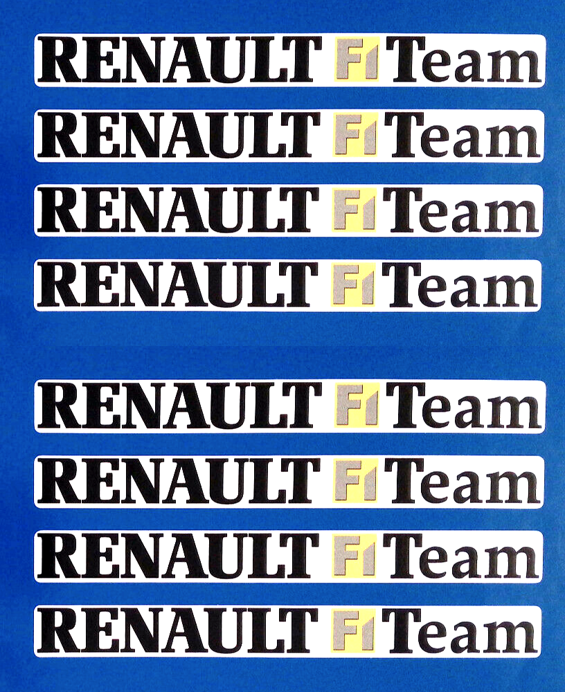 Renault F1 Classic Team Racing Motorsport Vinyl Stickers 150mm