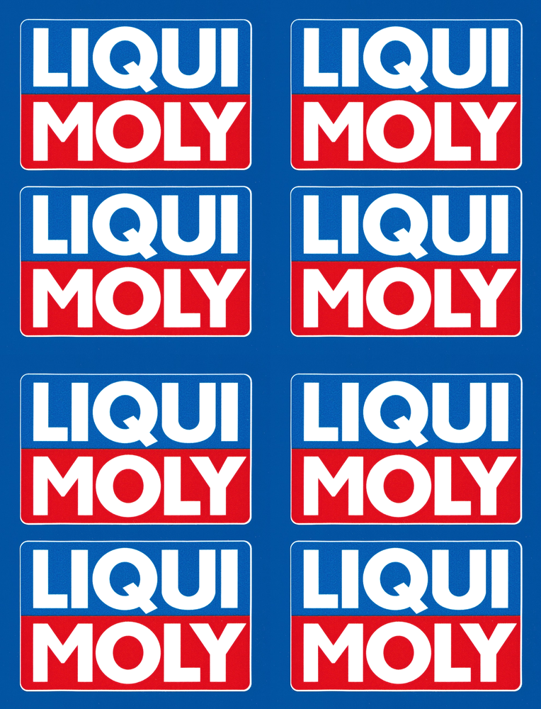 LIQUI MOLY oils engine treatment motorsport petroleum vinyl stickers 100mm