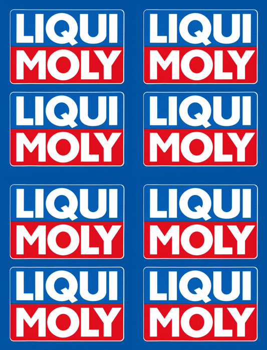 LIQUI MOLY oils engine treatment motorsport petroleum vinyl stickers 100mm