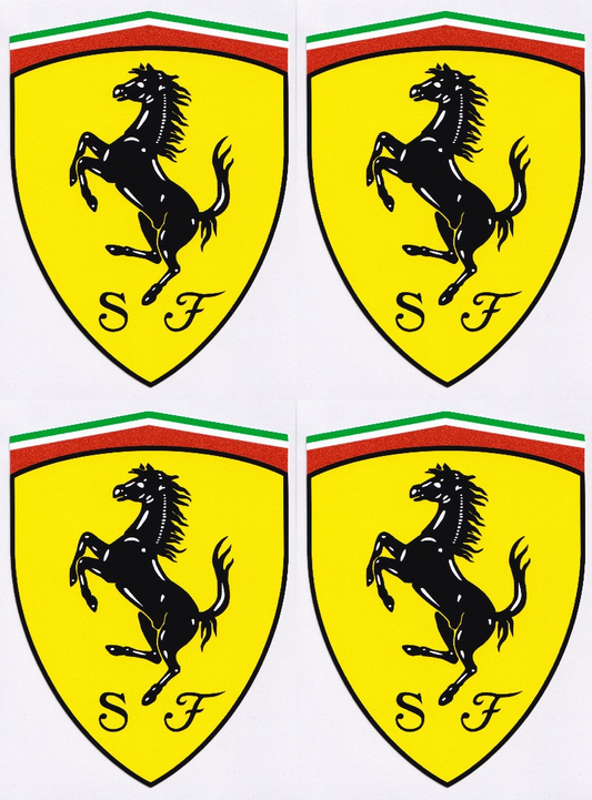 Ferrari F1 motor racing vinyl stickers 75mm