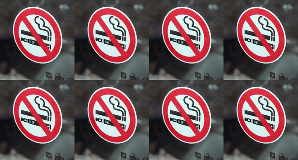 No smoking or vaping window / car / taxi internal vinyl stickers reverse printed 100mm