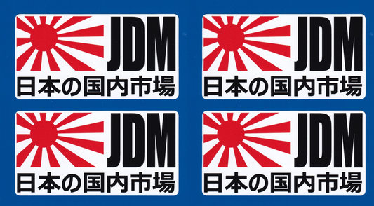 JDM Jap drift Japanese flag rising sun car vinyl stickers 150mm