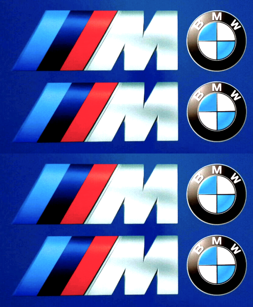 Bmw Car Badge Side Skirt Mirror Decal Vinyl Stickers