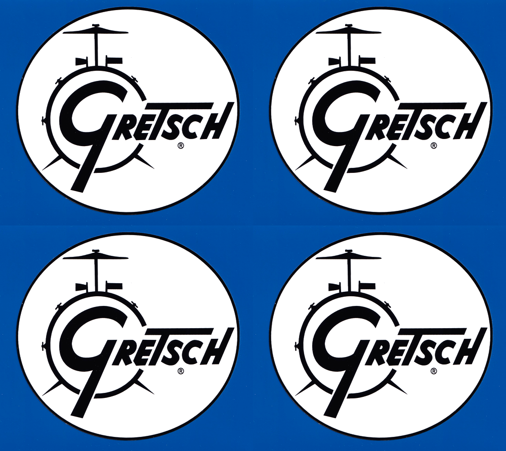 Gretsch drums musician vinyl stickers 150mm