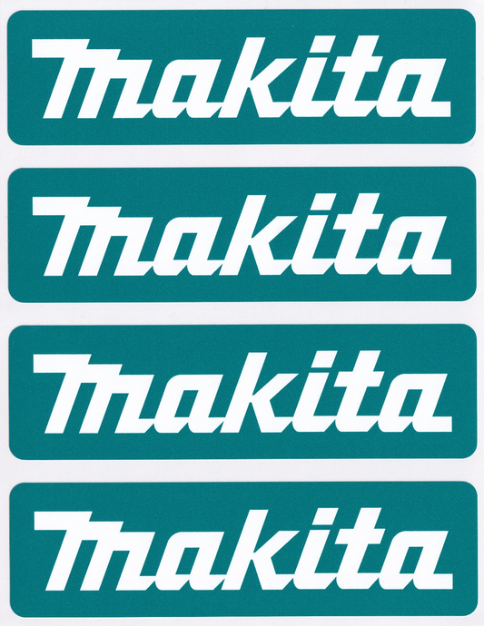 4X 145MM MAKITA POWER TOOLS WORKSHOP TOOLBOX GARAGE VINYL STICKERS