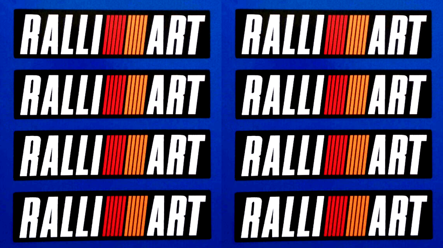 Ralliart Drag Car Truck Racing Vinyl Stickers 100mm