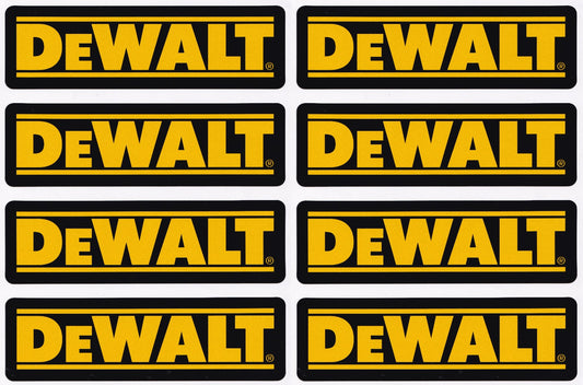 Dewalt tools car workshop garage decal vinyl stickers 100mm
