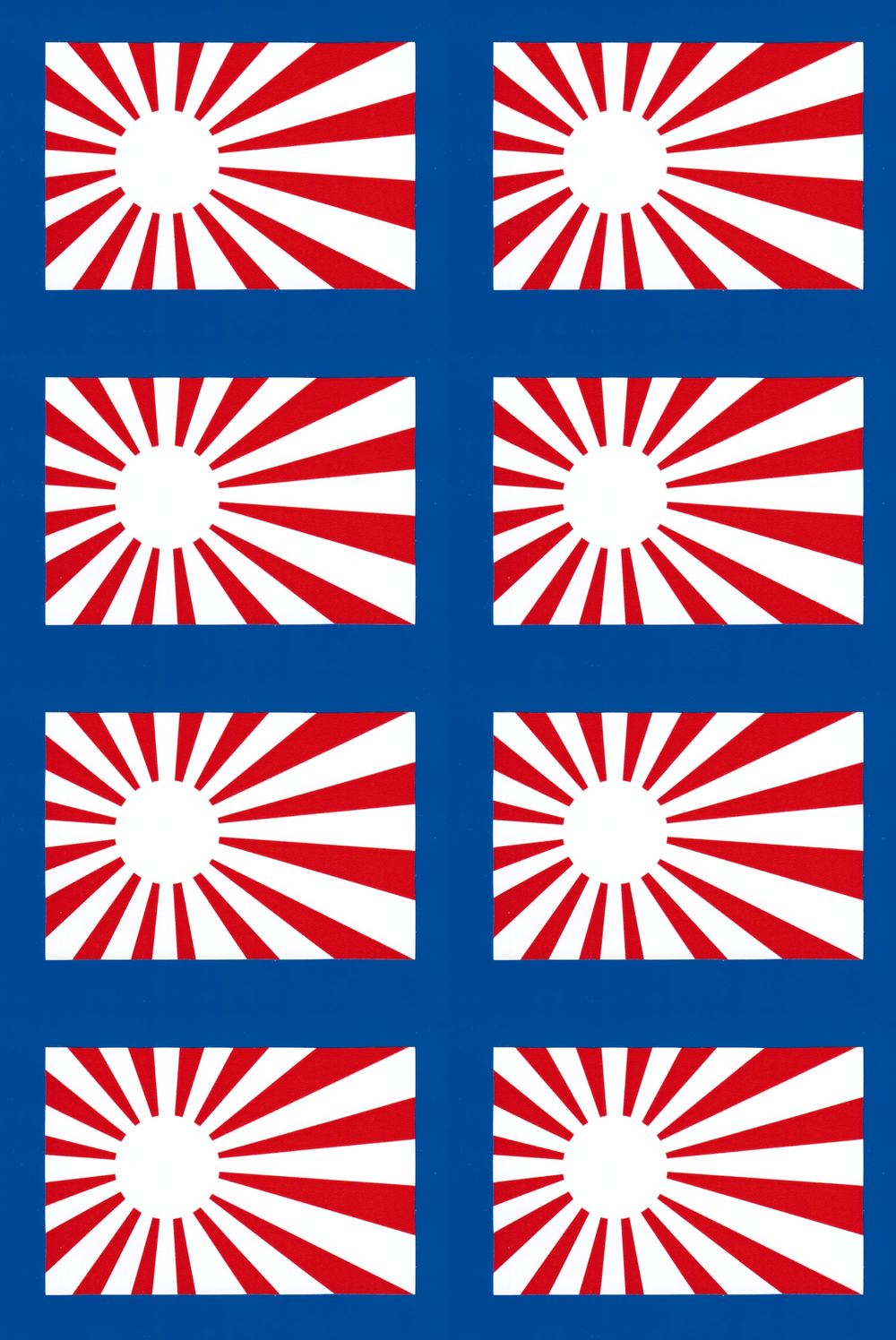 Japanese/Japan flag rising sun JDM car vinyl stickers 100mm