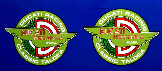 Ducati Meccanica Bologna Racing Classic Motorcycle Vinyl Stickers