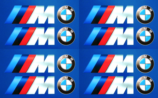 Bmw Car Badge Side Skirt Mirror Decal Vinyl Stickers