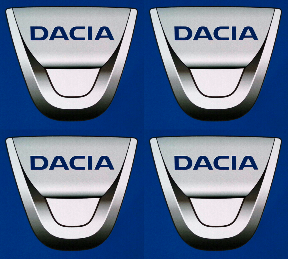 Dacia Car Motorsport Vinyl Stickers 3d Shading Effect 100mm