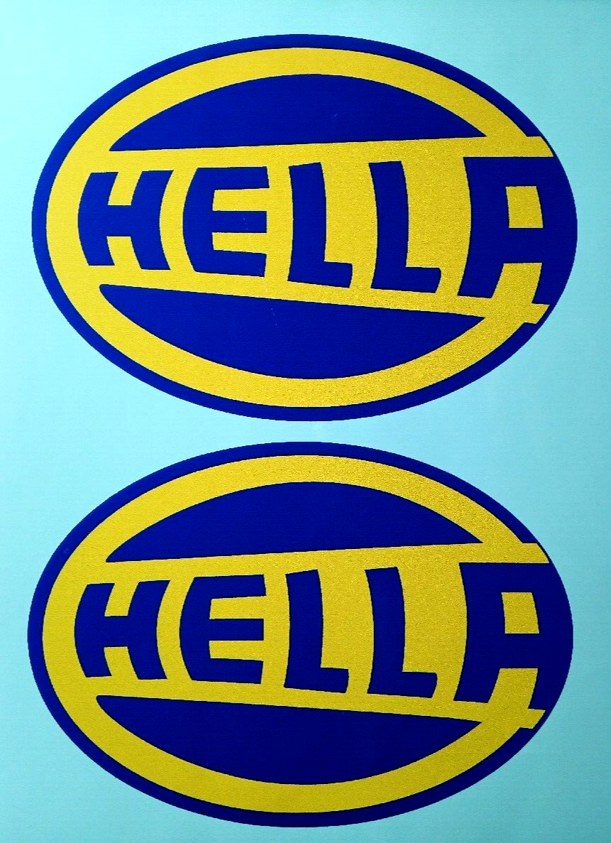 Hella Spot Light Vinyl Stickers Classic Rally Motorsport