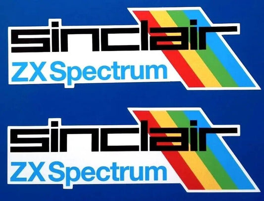 Sinclair ZX Spectrum Vinyl Stickers Classic Gaming 200mm