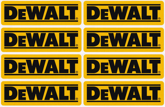 Dewalt tools car workshop garage decal vinyl stickers 100mm