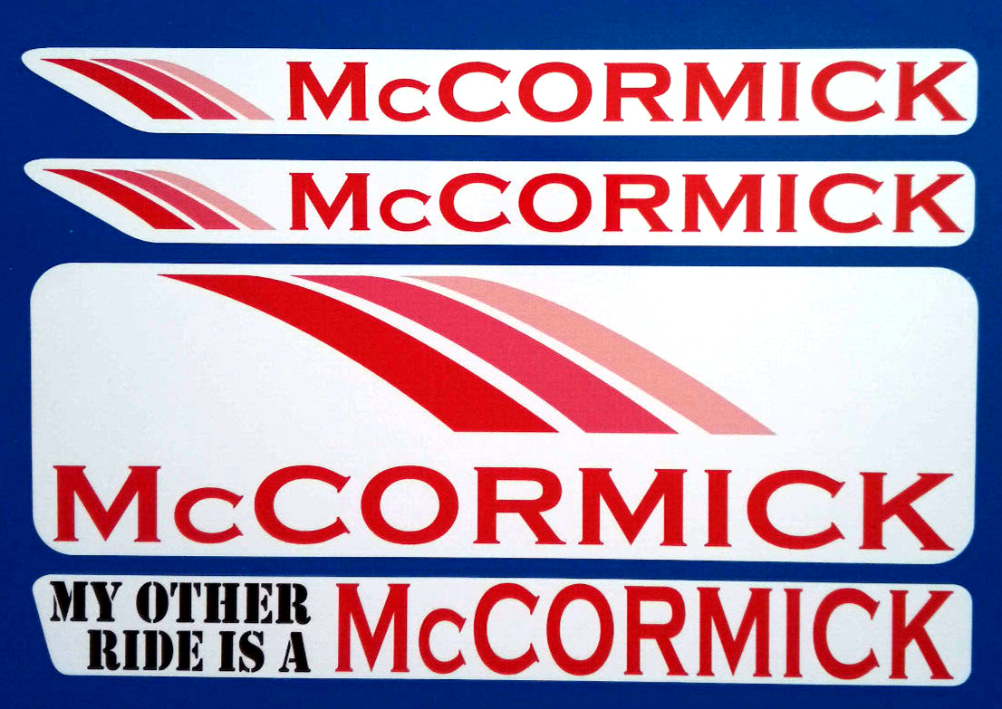 Mc Cormick Tractor Farming Agriculture Decal Vinyl Stickers 200mm