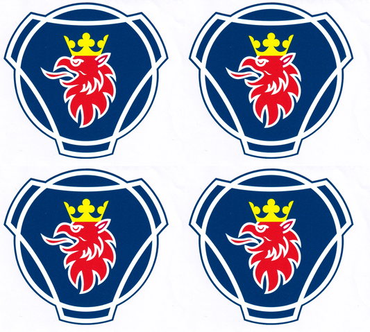Scania griffin emblem Hgv truck cab vinyl stickers 100mm