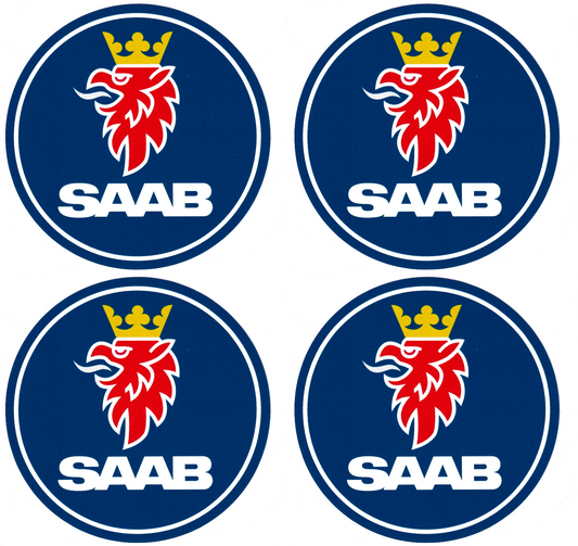 Saab griffin Hgv emblem decal vinyl stickers 100mm