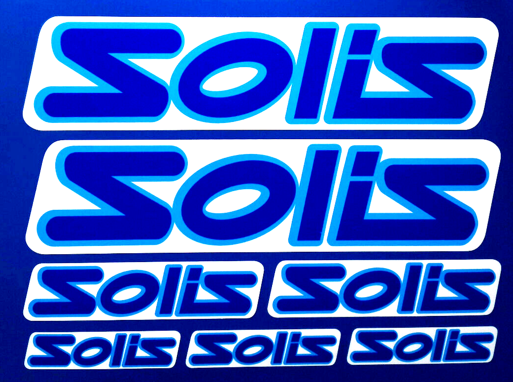 Solis Tractor Vinyl Stickers X 7 – Redsigns