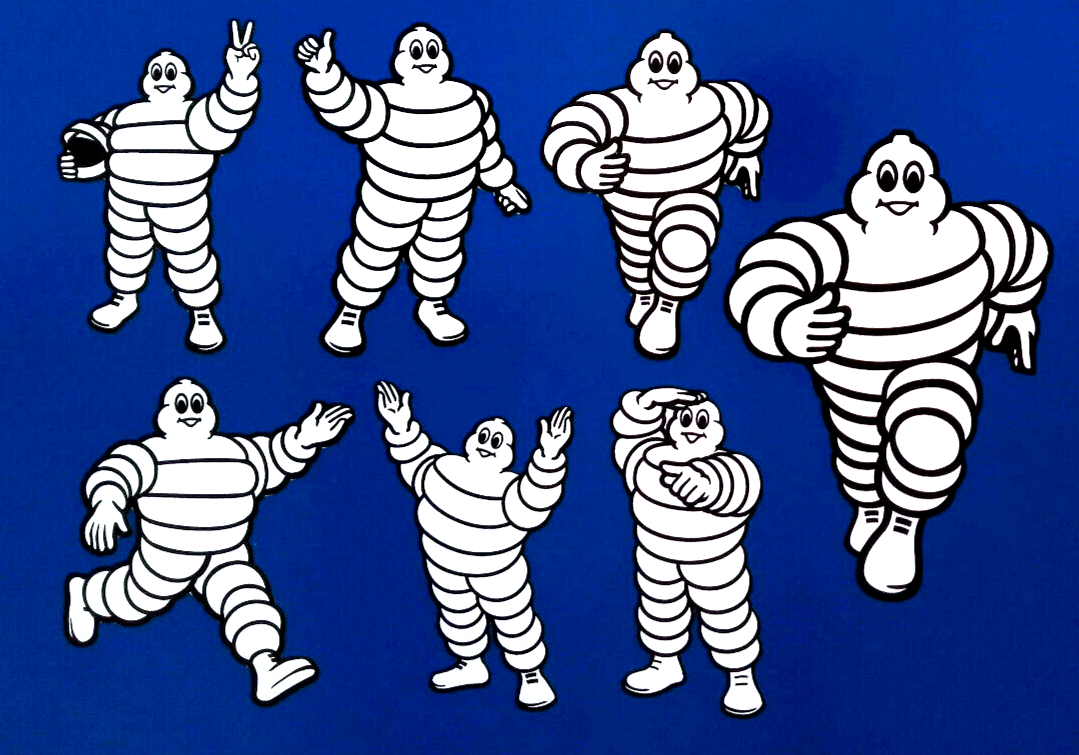 Michelin Man Stickers Tyres Motorsport Rally