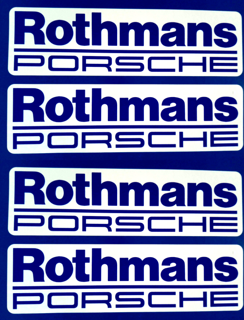 Rothmans Porsche Racing Car Rally Motorsport Vinyl Stickers 150mm ...
