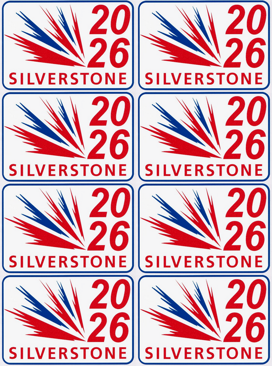 Silverstone 2026 grand prix racing formula 1 F1 stickers 100mm