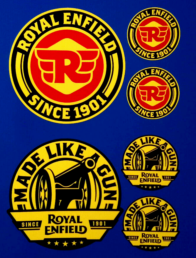 Royal Enfield Made Like A Gun Classic Motorbike Vinyl Stickers