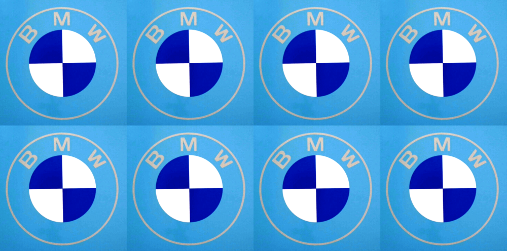 BMW New Car Badge Side Skirt Mirror Vinyl Stickers 100mm