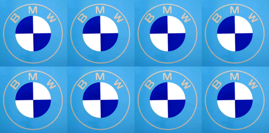 BMW New Car Badge Side Skirt Mirror Vinyl Stickers 100mm