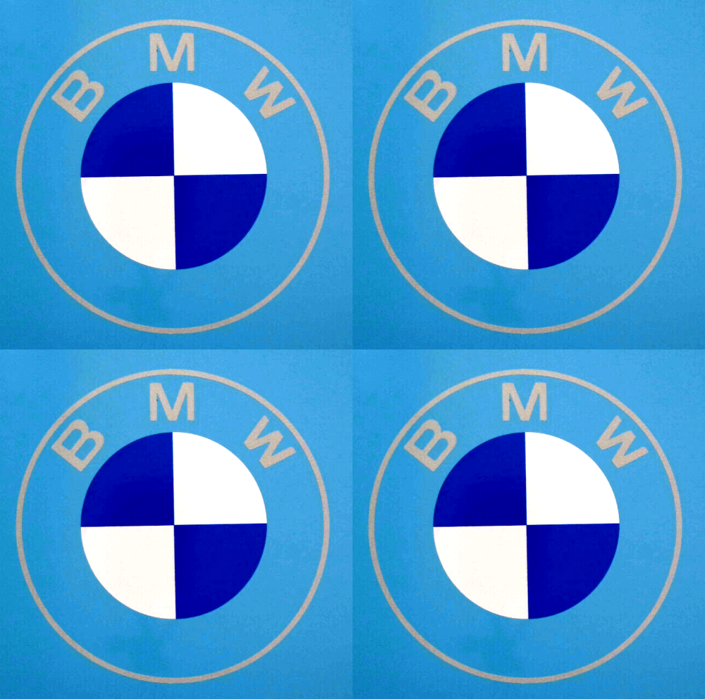 BMW New Car Badge Side Skirt Mirror Vinyl Stickers 100mm