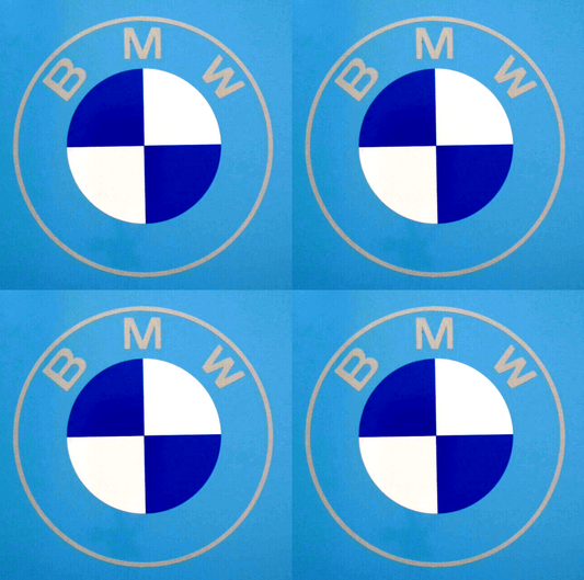 BMW New Car Badge Side Skirt Mirror Vinyl Stickers 100mm