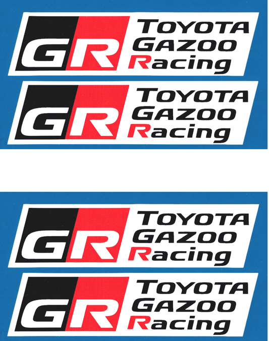 Toyota Gazoo Racing GR car motorsport vinyl stickers 200mm
