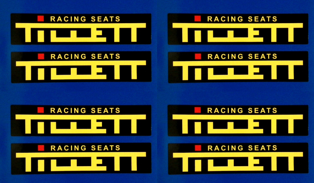 Tillett Karting Racing Seats Vinyl Stickers 100mm