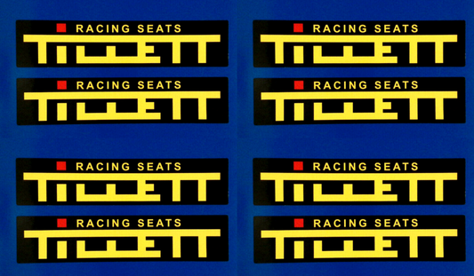 Tillett Karting Racing Seats Vinyl Stickers 100mm