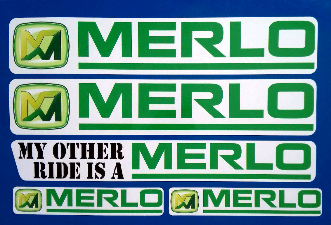 Merlo Telehandler Farming Forklift Decal Vinyl Stickers 200mm