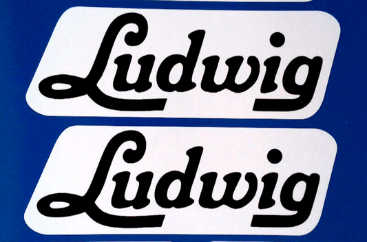 Ludwig Drums Vinyl Stickers X 4 Percussion 140mm