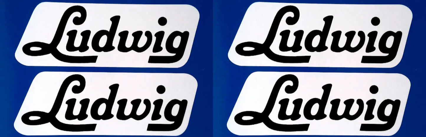 Ludwig Drums Vinyl Stickers Percussion 140mm
