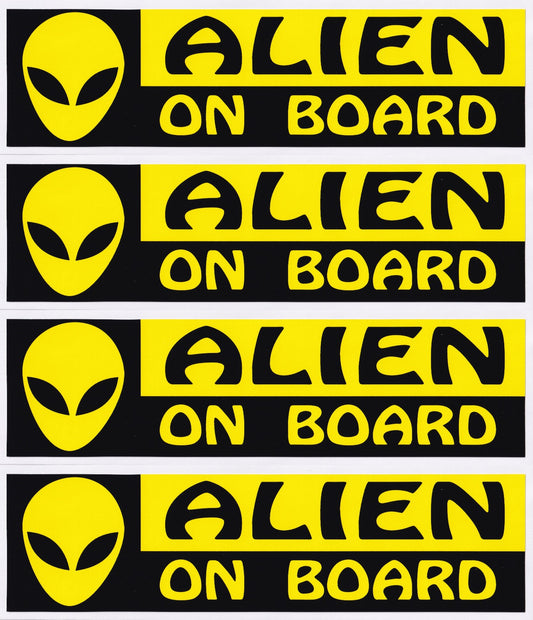 Alien on board Paul movie super quality vinyl stickers 200mm