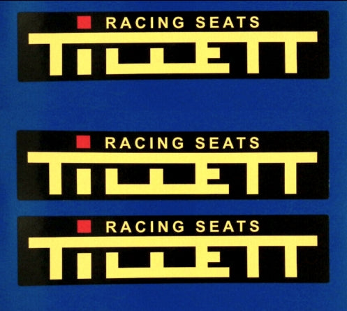 Tillett Karting Racing Seats Vinyl Stickers 200mm