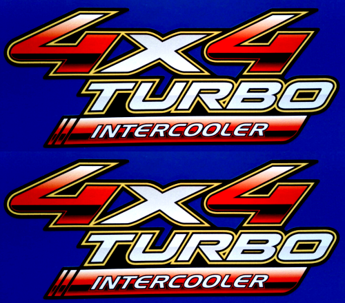 Toyota Hilux 4x4 Turbo Intercooler Vinyl Stickers