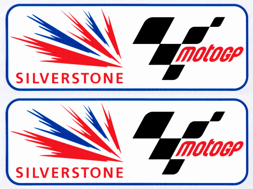 Silverstone Moto GP Motorcycle Motorbike Racing Decal Vinyl Stickers 200mm