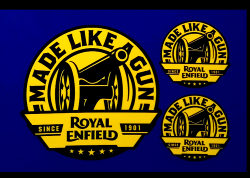 Royal Enfield Made Like A Gun Classic Motorbike Vinyl Stickers