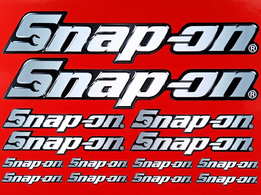 Snap On Logo Decal Vinyl Stickers 3d Effect