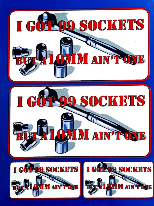 99 Sockets Mechanics Decal Sticker