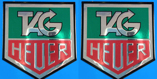 Tag Heuer Chronometer F1 Motorsport Classic Chrome Vinyl Sticker Decal 70mm